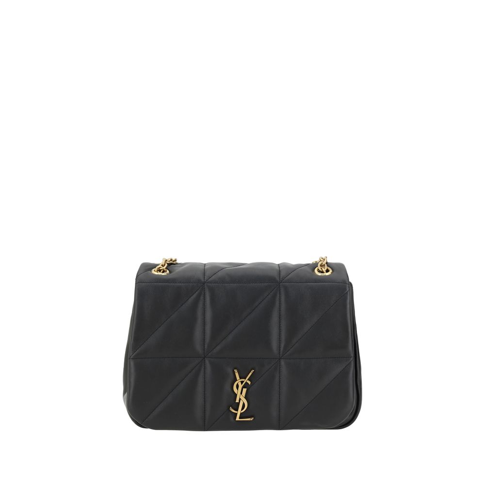 Saint Laurent Black Calf Leather Bos Taurus Shoulder Bag Saint Laurent