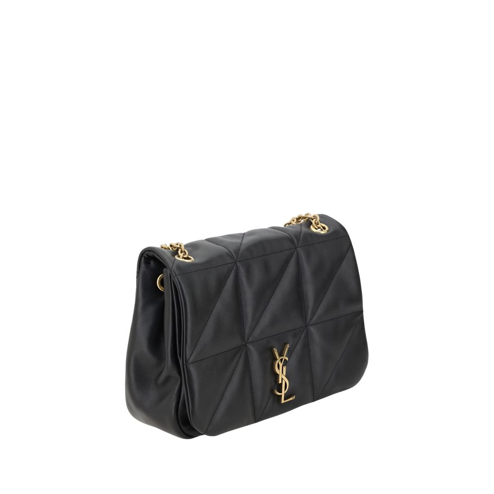 Saint Laurent Black Calf Leather Bos Taurus Shoulder Bag Saint Laurent