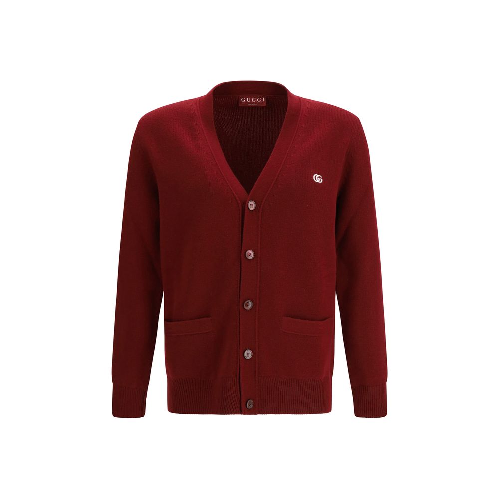 Gucci Bordeaux Wool Cardigan Gucci