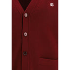 Gucci Bordeaux Wool Cardigan Gucci