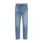 Gucci Blue Cotton Slim Fit Jeans Gucci