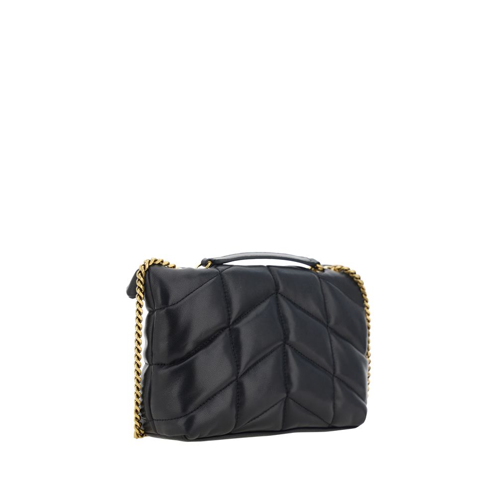 Saint Laurent Black Lamb Ovis Aries Aries Shoulder Bag Saint Laurent