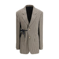Balenciaga Multicolor Lyocell Coat Balenciaga