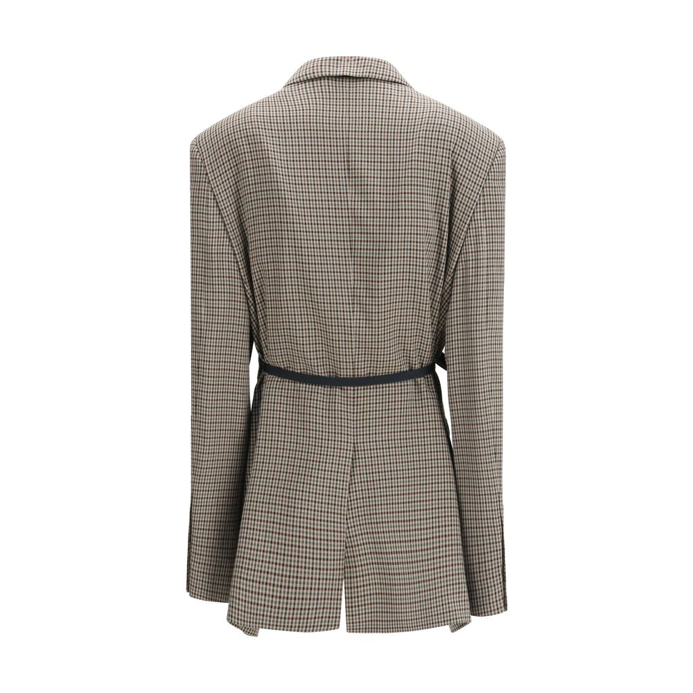 Balenciaga Multicolor Lyocell Coat Balenciaga