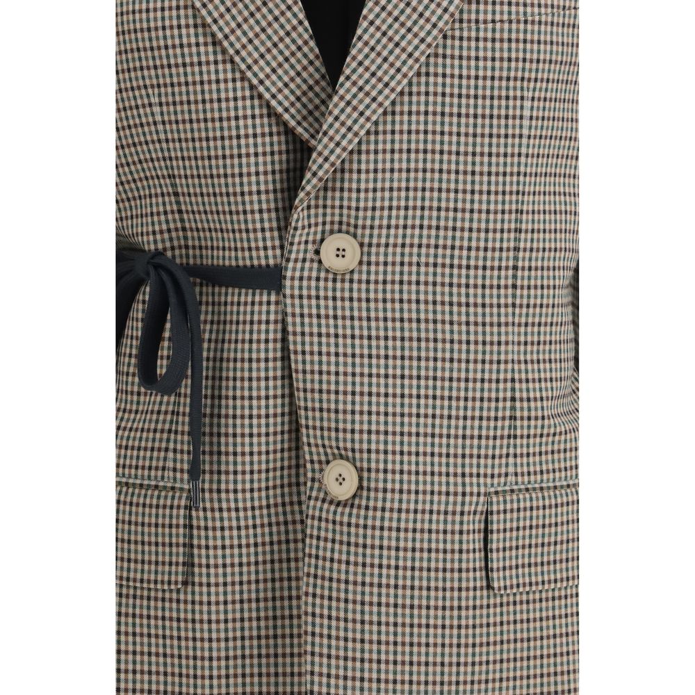 Balenciaga Multicolor Lyocell Coat Balenciaga