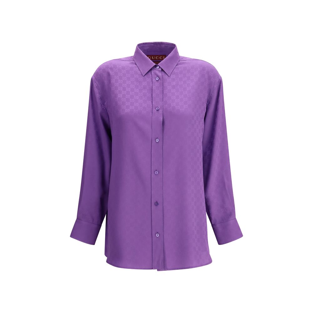 Gucci Purple Silk Shirt Gucci