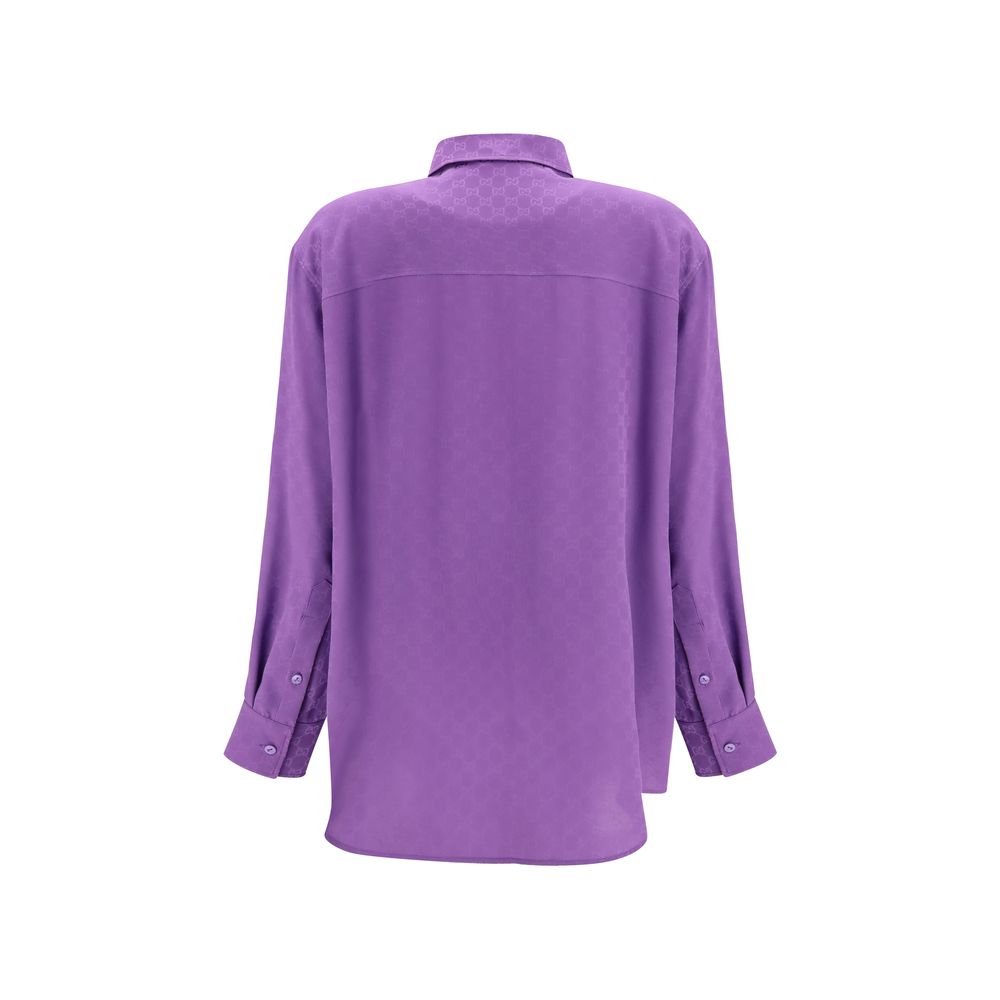 Gucci Purple Silk Shirt Gucci
