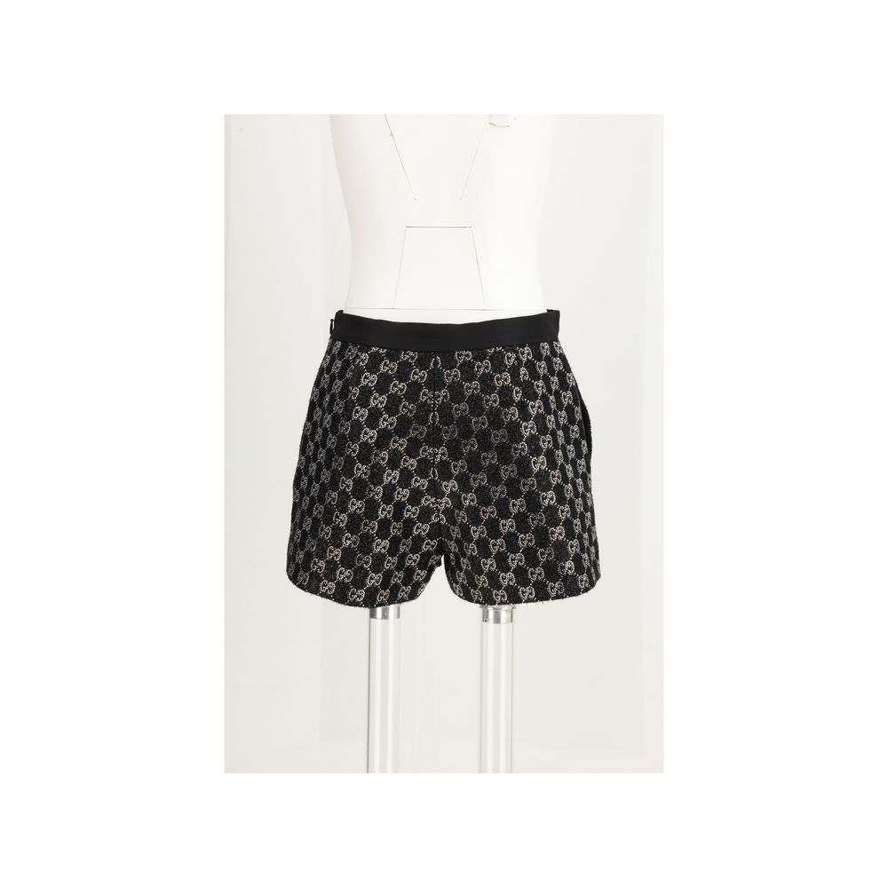 Gucci Black Viscose Bermuda Shorts Gucci
