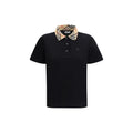 Burberry Black Cotton Polo Shirt Burberry