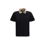 Burberry Black Cotton Polo Shirt Burberry
