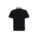 Burberry Black Cotton Polo Shirt Burberry