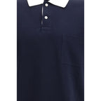 Gucci Blue Cotton Polo Shirt Gucci