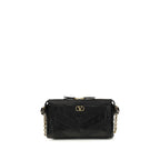 Valentino Garavani Black Calf Leather Bos Taurus Shoulder Bag Valentino Garavani