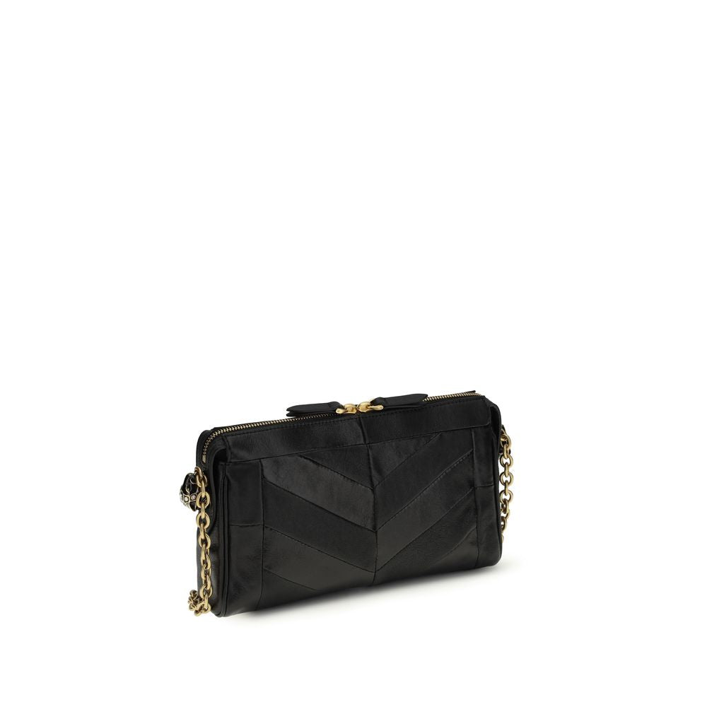 Valentino Garavani Black Calf Leather Bos Taurus Shoulder Bag Valentino Garavani