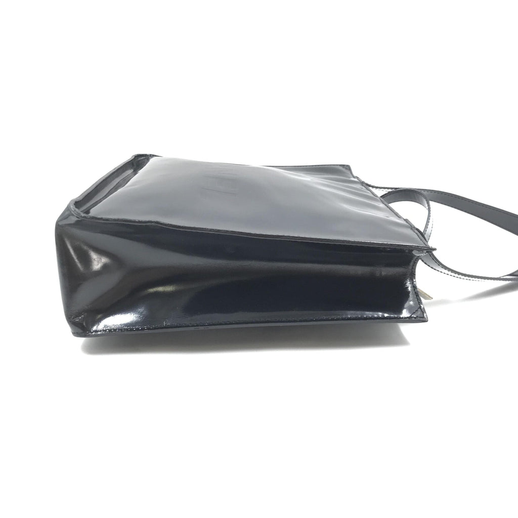 Chanel Black Patent Leather Tote Chanel
