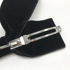 Chanel Black Velvet Bow Hair Accessory Chanel