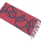 Hermès Cashmere Muffler In Burgundy Color Hermès