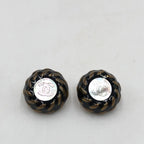Chanel CC Button Clip-On Earrings Chanel