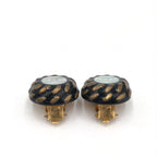 Chanel CC Button Clip-On Earrings Chanel