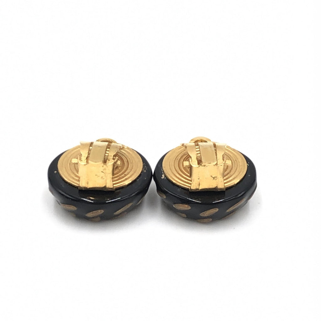 Chanel CC Button Clip-On Earrings Chanel