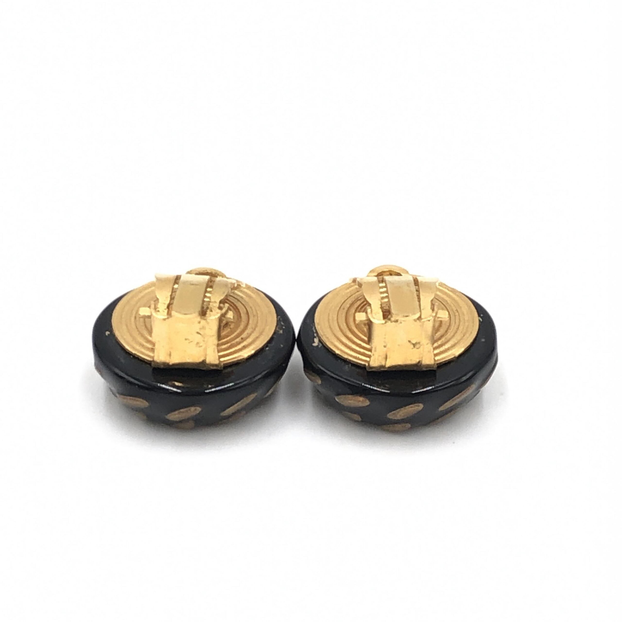 Chanel CC Button Clip-On Earrings Chanel
