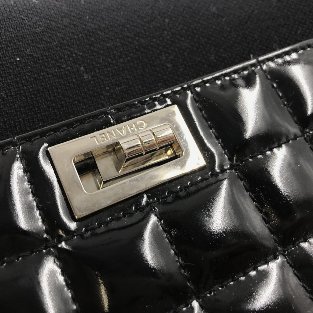 Chanel Chocolate Bar Patent Leather Shoulder Bag Chanel