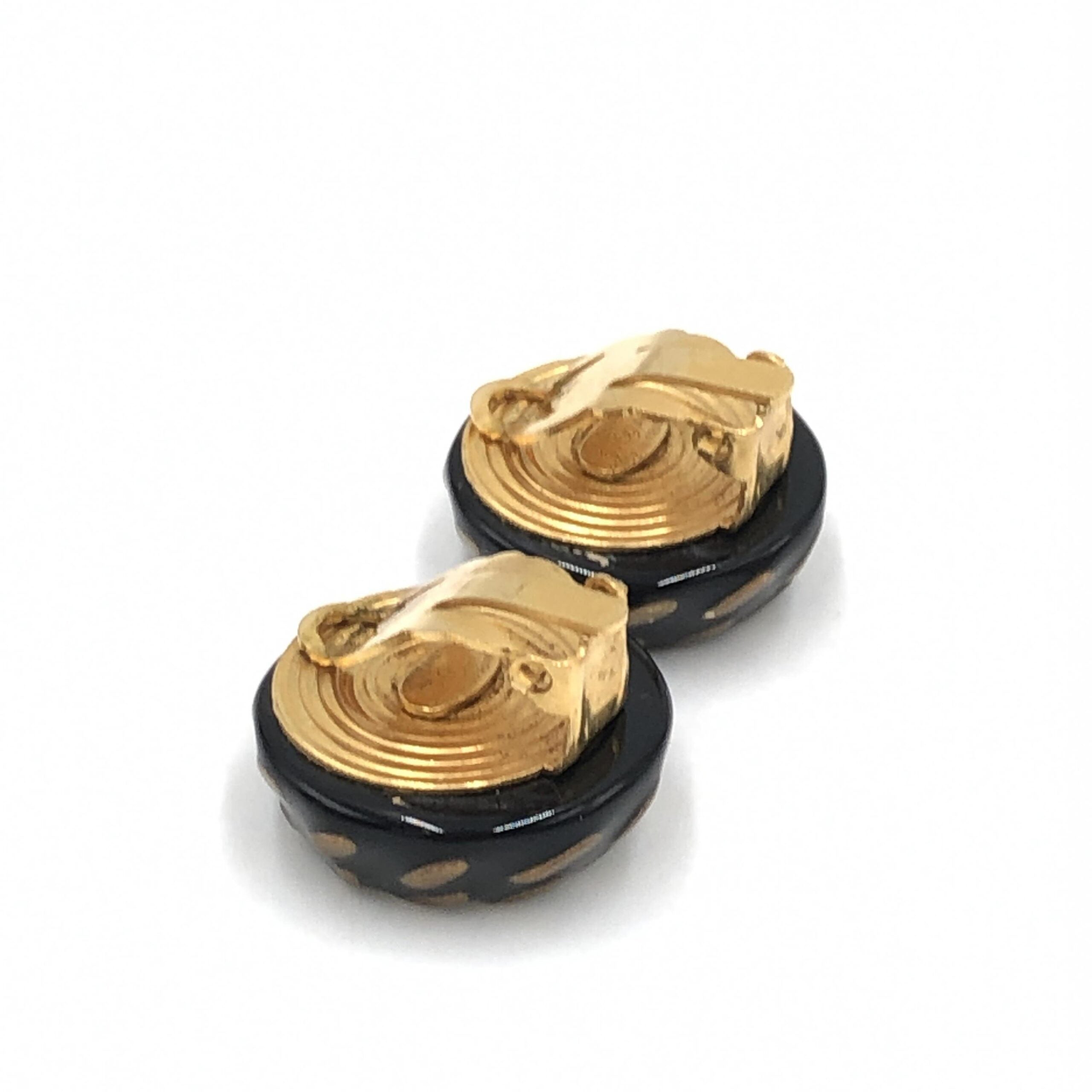 Chanel CC Button Clip-On Earrings Chanel
