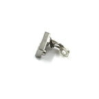 Chanel Coco Mark Earrings Black/White/Silver Chanel