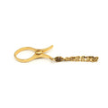 Hermès Gold Metal Glove Holder Keychain Hermès