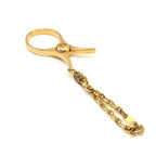 Hermès Gold Metal Glove Holder Keychain Hermès