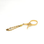 Hermès Gold Metal Glove Holder Keychain Hermès