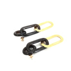 Hermès Gold Plated And Black Chain Link Earrings Hermès