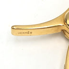 Hermès Gold Metal Glove Holder Keychain Hermès