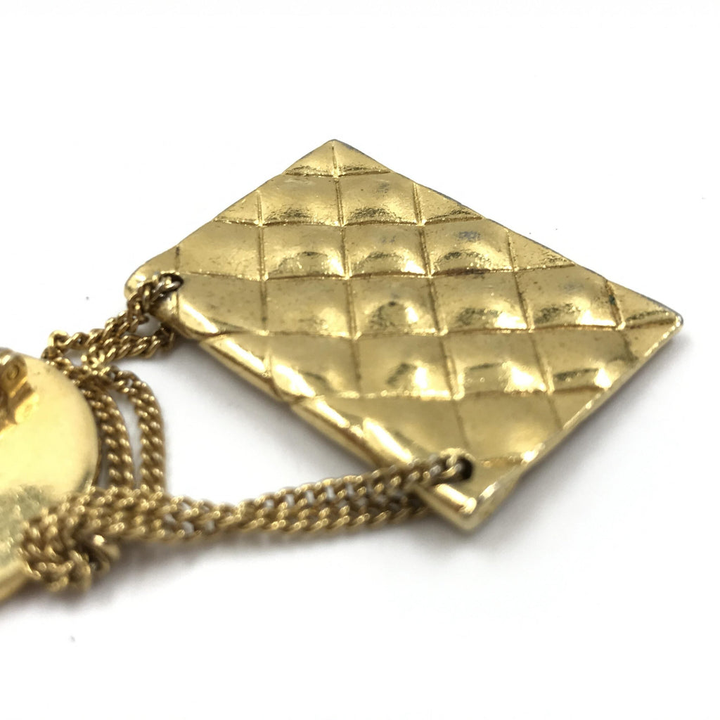 Chanel Gold Plated Bag Motif Brooch Chanel