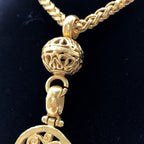 Chanel Gold Plated Coco Mark Necklace Chanel