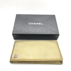 Chanel Gold Tone Caviar Leather Bifold Wallet Chanel