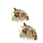 Chanel Gold Plated Star Coco Mark Earrings With Rhinestones Chanel