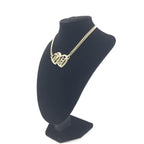 Chanel Gold Tone Heart Choker Necklace With Logo Chanel