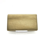 Chanel Gold Tone Caviar Leather Bifold Wallet Chanel