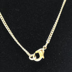 Chanel Gold Tone CC Circle Pendant Necklace Chanel