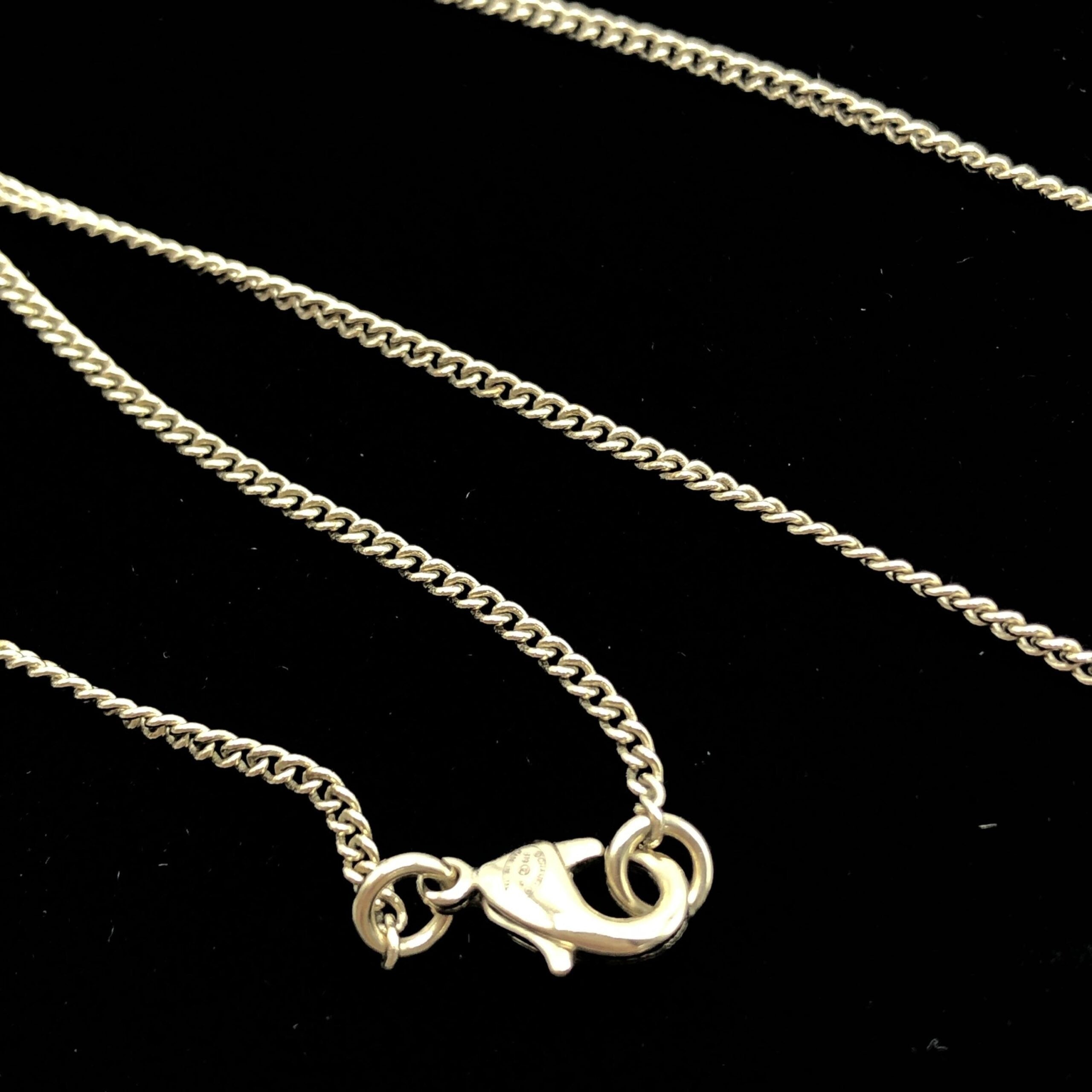 Chanel Gold Tone CC Circle Pendant Necklace Chanel
