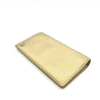 Chanel Gold Tone Caviar Leather Bifold Wallet Chanel