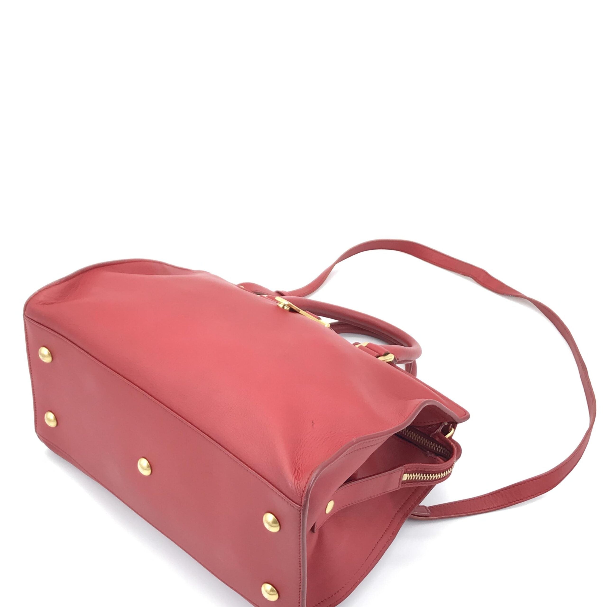 Saint Laurent Leather Handbag With Y Logo Saint Laurent