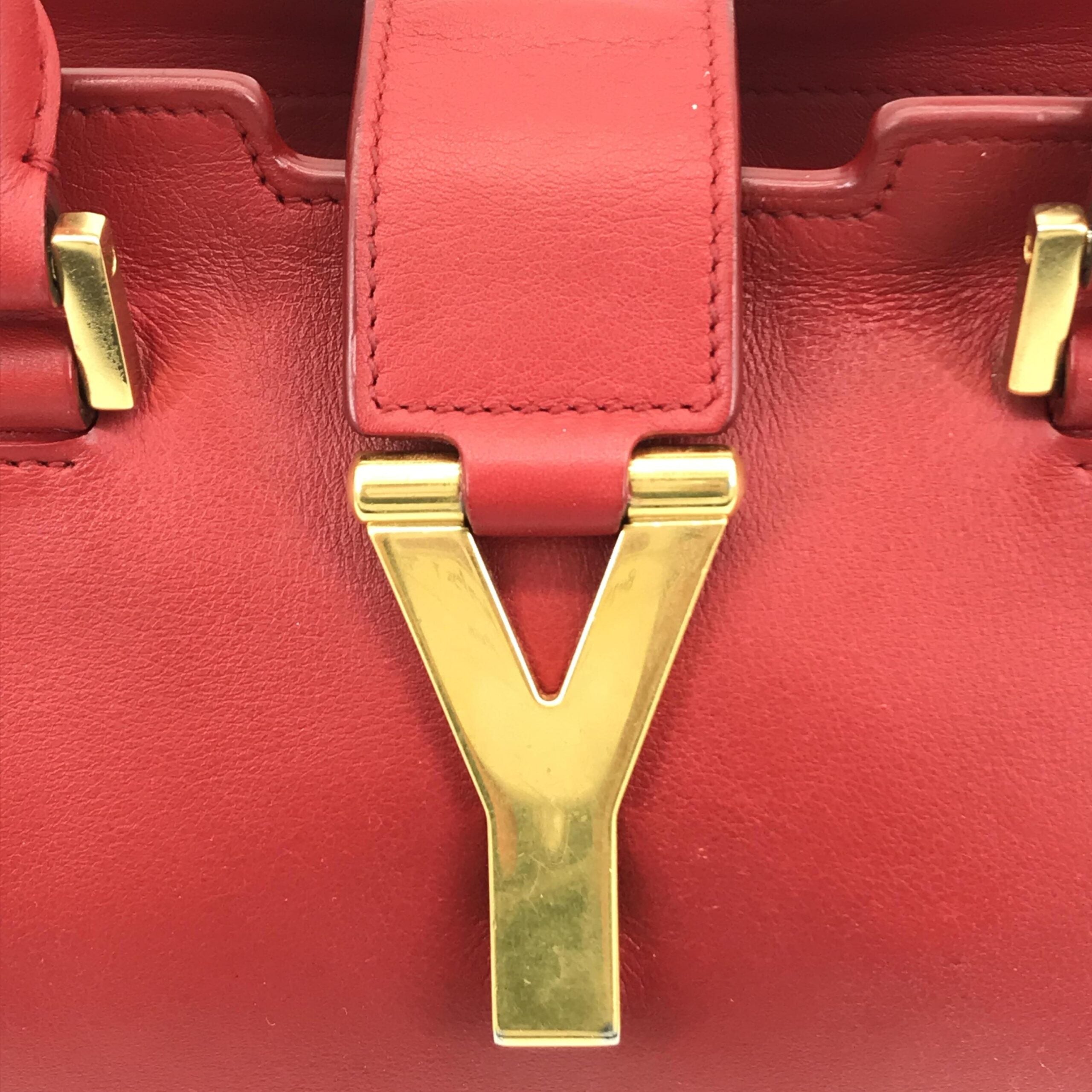 Saint Laurent Leather Handbag With Y Logo Saint Laurent