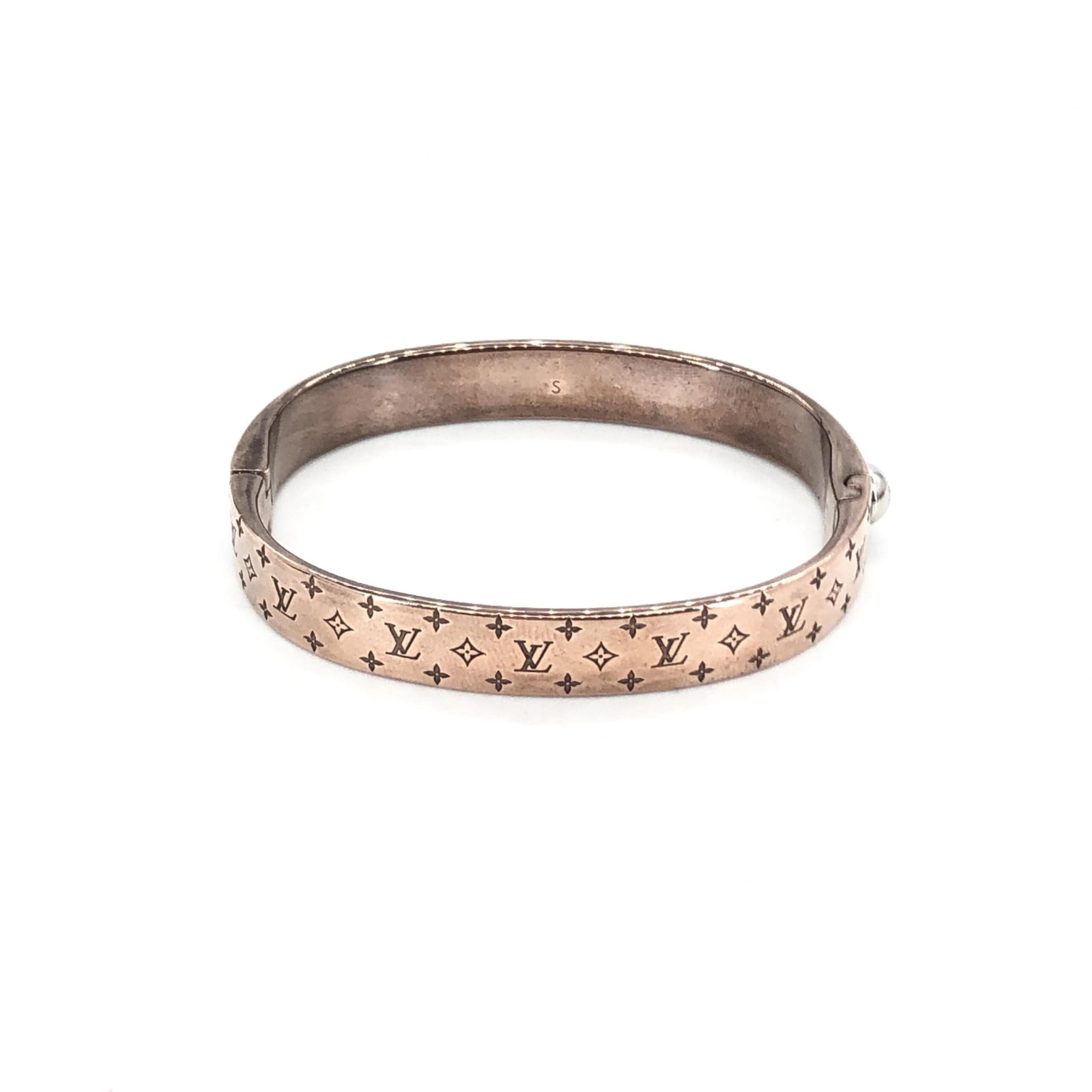 Louis Vuitton Nanogram Cuff Bangle/Plated Louis Vuitton