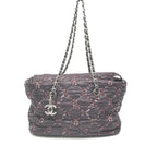 Chanel Paris-Byzance Chain Shoulder Bag Purple Nylon Chanel
