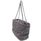 Chanel Paris-Byzance Chain Shoulder Bag Purple Nylon Chanel