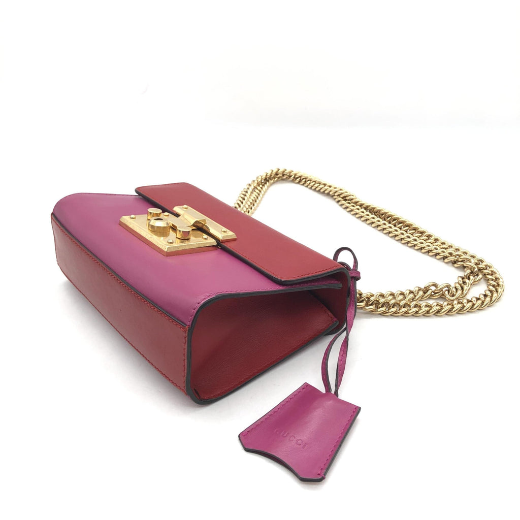 Gucci Padlock Crossbody Shoulder Bag In Pink Gucci