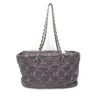 Chanel Paris-Byzance Chain Shoulder Bag Purple Nylon Chanel