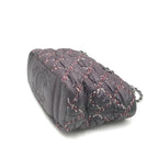 Chanel Paris-Byzance Chain Shoulder Bag Purple Nylon Chanel